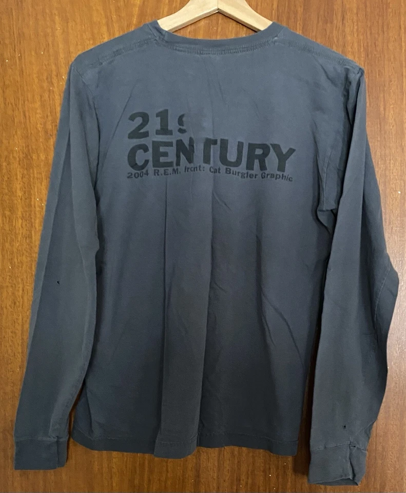 Camisa De Colección REM 2004 Gira de Conciertos Manga Larga Siglo XXI Gato Ladrón Gráfico Foto 2 de 4