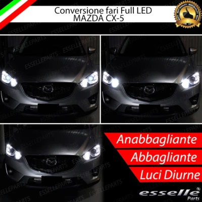 ELT KIT FARI FULL LED MAZDA CX-5 CX5 ANABBAGLIANTI H11 + ABBAGLIANTI DIURNE H15