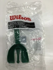 Lot Of 25 Wilson Single football With strap Adult Mouth Guards Green wholesale