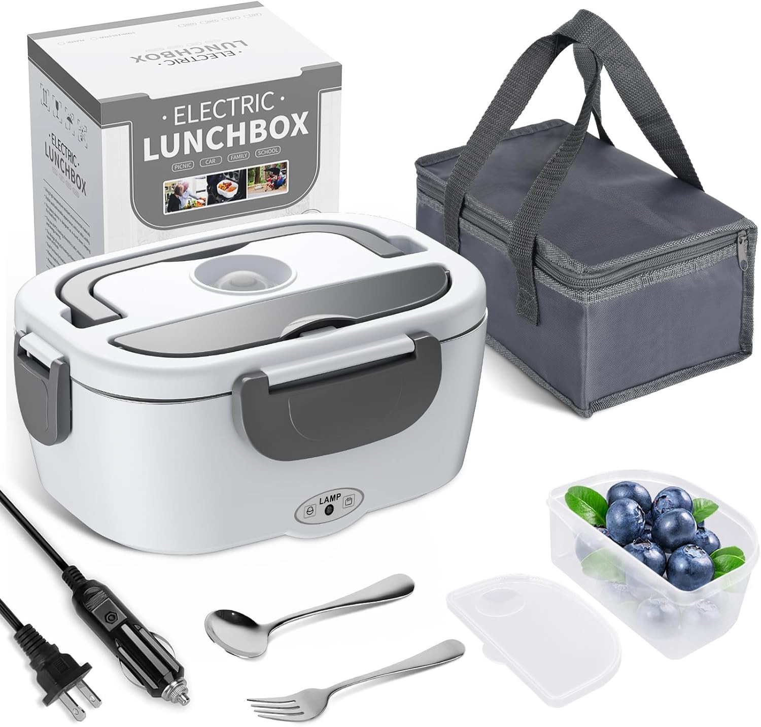 Food Heater, 3 In 1 Ultra Quick Heated Lunch Boxes For Adult