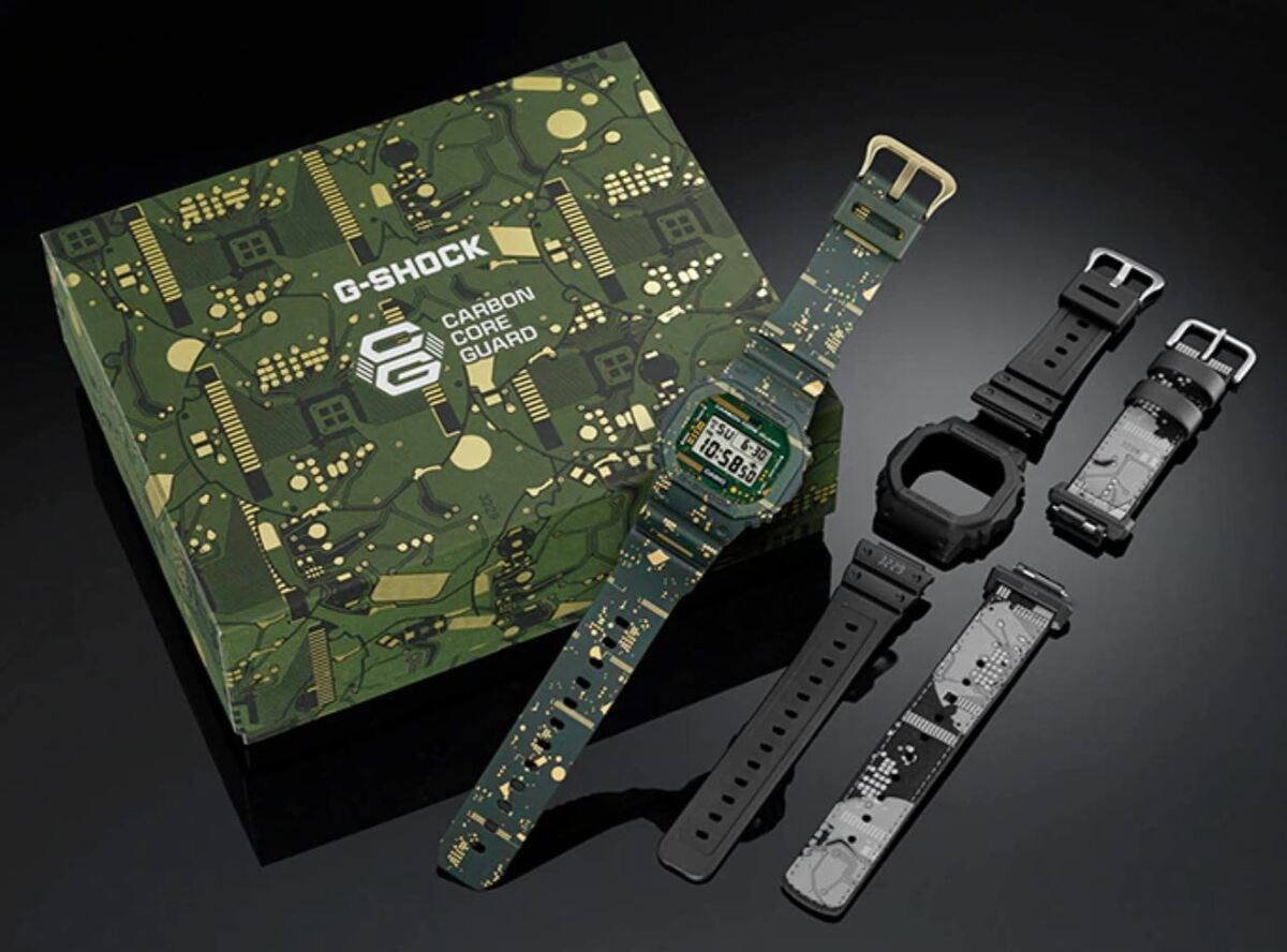 Casio G-Shock DWE-5600CC-3DR LIMITED Circuit Board Camo Casio G-Shock DWE-5600CC-3DR LIMITED Circuit Board Camo
