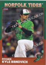 2022 Norfolk Tides 1st Kyle Brnovich RC Rookie Baltimore Orioles