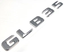#2 CHROME GLB35 REPLACEMENT FOR MERCEDES REAR TRUNK NAMEPLATE EMBLEM BADGE DECAL