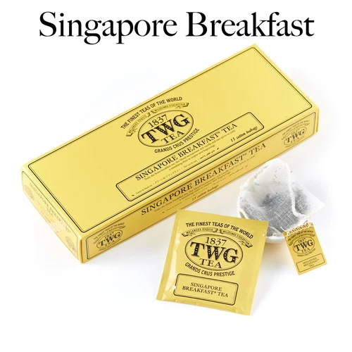 TWG Tea SINGAPORE BREAKFAST 15 Teabags Black Green Orange Cinnamon Ginger