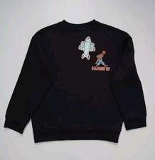 NEW Eighty Eight Boy's Black Basketball Take The Win Teddy Bear Sweatshirt Sz.7