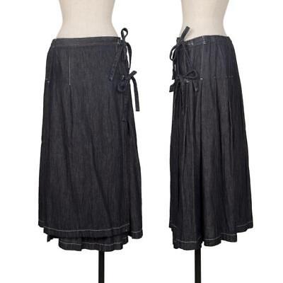 tricot COMME des GARCONS String Pleated Denim Wrap Skirt tricot COMME des GARCONS String Pleated Denim Wrap Skirt