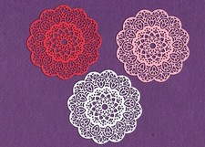 DOILY FANCY die cuts scrapbook cards
