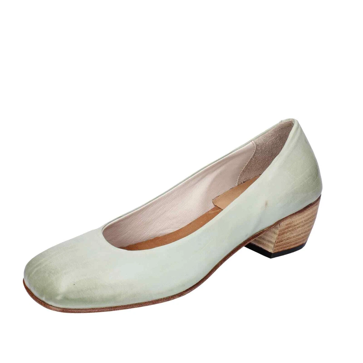 Women s shoes MOMA 7 EU 37 pumps green leather BE500 37