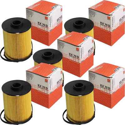 5x MAHLE / KNECHT Kraftstofffilter KX 70D Fuel Filter