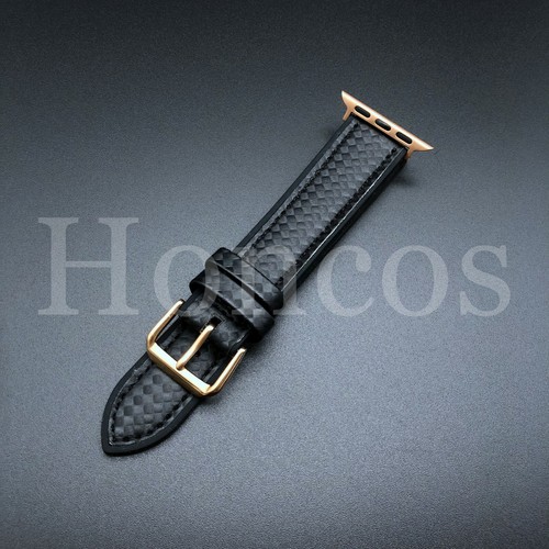 Correa de pulsera de goma de fibra de carbono para Apple Watch iWatch 44 mm 40 mm 38 mm 42 mm - Imagen 11 de 85