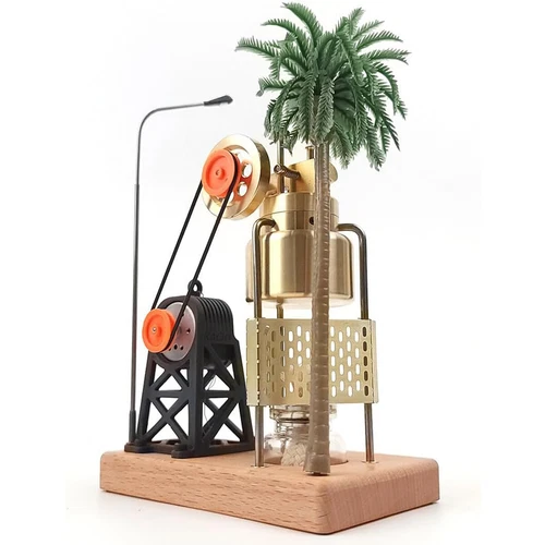 Mini Vintage Live Steam Engine Model With Brass Boiler Generator Motor Gift Toy - 第 6/18 張圖片