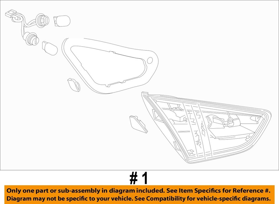 Genuine GM OEM Tail Lamp Assy Retainer For 2014-2023 Canyon – Part 22876572