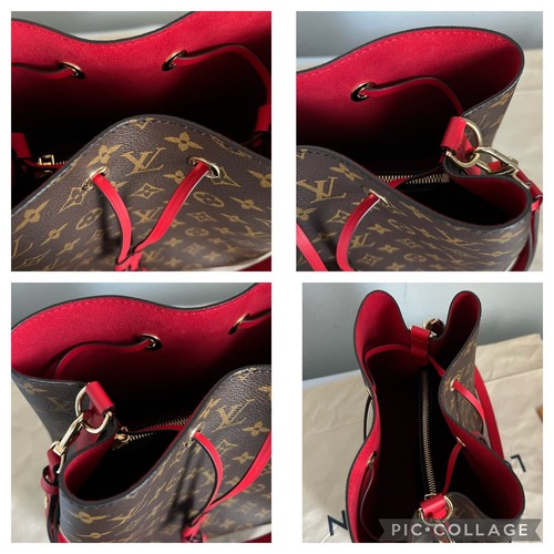 Authentic LOUIS VUITTON Monogram Neonoe MM Coquelicot - Picture 12 of 12