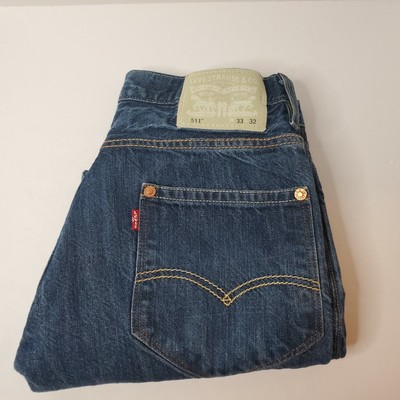 Levis 511 White Label Jeans Mens 32 x 29 Tag 33 x 32 Patented 1873 Rivets |  eBay