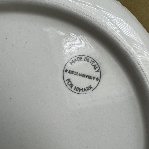 HiMark Italy Serving Bowl & B Platter Pasta Salad Dish Hand Painted Floral Grape - Picture 3 of 5
