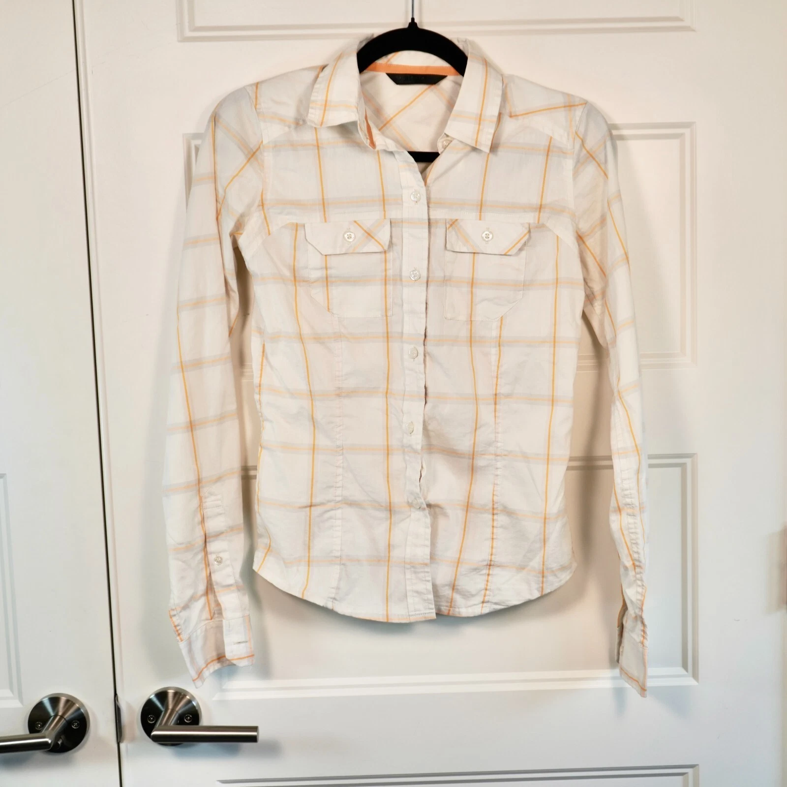 arcteryx button up plaid long sleeve shirt