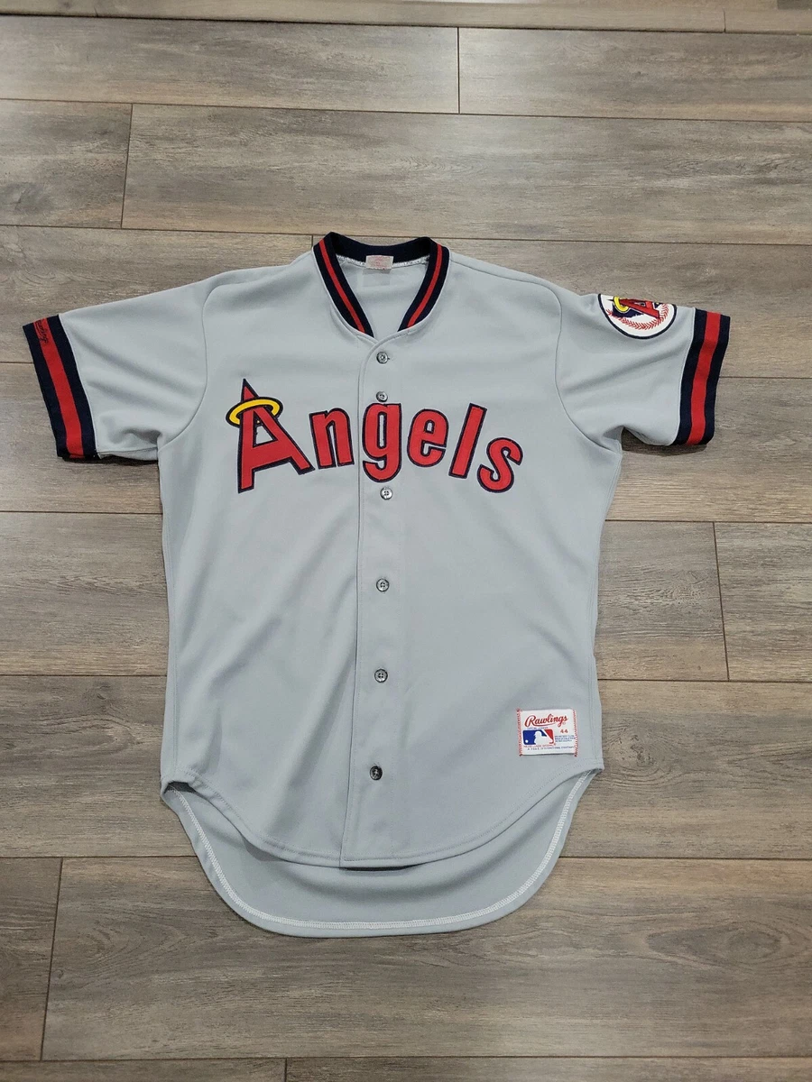 Secondhandgrandslam 1980s California Angels jersey,anaheim Angels jersey,Angels Sand Knit jersey,80s Angels jersey,vintage Angels jersey,SMALL Angels Jersey