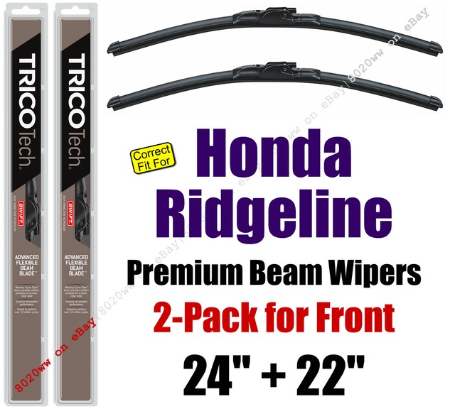 Wipers 2Pack Premium Wiper Beam Blades fit 20062008 Honda Ridgeline