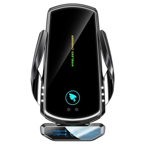 Kabelloses Autoladegerät 15W Qi Schnellladegerät Handyhalterung USB C - 第 1/9 張圖片