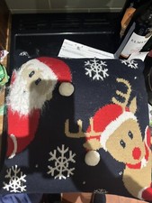 Unbranded Christmas Cushion Cover 40cm By 40cm ( Lights Not Working To light Up)