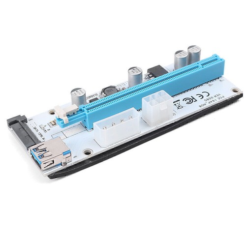 USB3.0 1x to 16x Extender Riser Card Adapter SATA Power Cable PCI-E Express - Photo 10/12