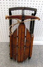 VINTAGE 1935 FLEXIBLE FLYER AIRLINE PURSUIT WOOD SLED-SALESMAN SAMPL EZS004818 