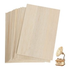 10 Pack 420 x 300mm Basswood Sheets, 3MM Craft Plywood Sheets, A3 Plywood Boa...