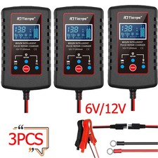 3pcs Auto Battery Charger Maintainer Motorcycle Trickle Float For Tender 6v 12v
