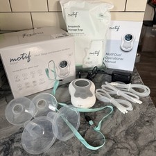 Motif Duo Double Electric Breast Pump  Parts Tubing  Bags Bundle