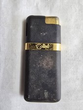 Vintage Colibri Black & Gold Tone Butane Lighter. RARE