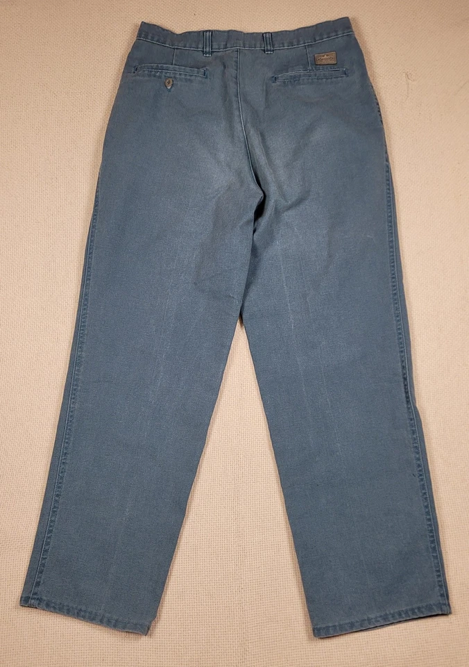 Chino clásico plisado azul vintage Levi's Officer Corps para hombre 32 X 30 (se adapta a 30X28) Foto 3 de 4