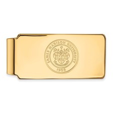 14k Yellow Gold James Madison U Crest Money Clip