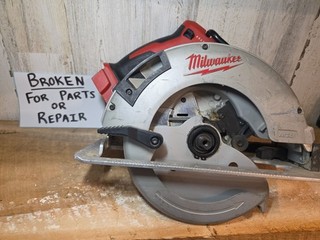BROKEN Milwaukee 2631 20 M18 Brushless 7 1/4 Inch Circular Saw (7019)