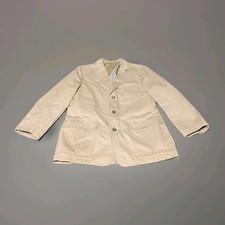 J. Crew Men's Beige Tan Cotton 3 Btn Chore Sport Coat Jacket Blazer Size Medium