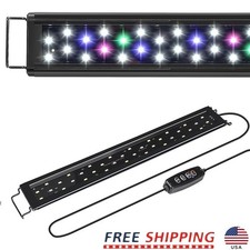Energy Efficient Adjustable Aquarium Light W/ Timer Freshwater Plants Fish New