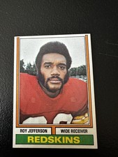 1974 Topps Parker Brothers Set ROY JEFFERSON #119 WASHINGTON REDSKINS - Nm