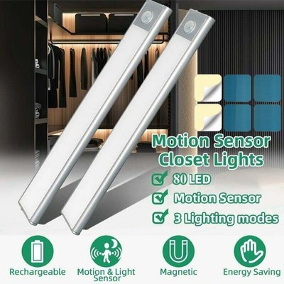 LED Unterbauleuchte mit Bewegungsmelder Lichtleiste Küche Schrank Wireless 230V