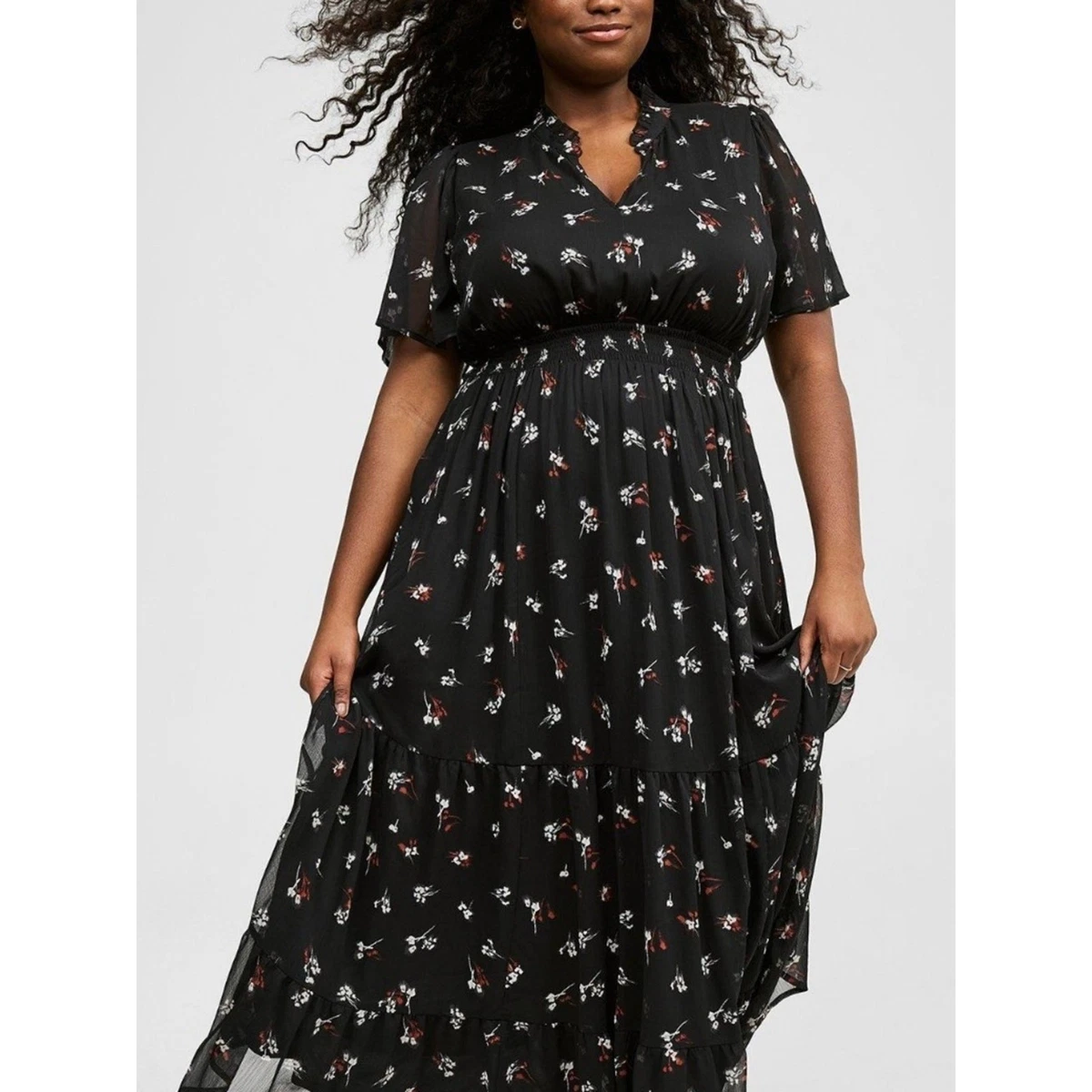 torrid plus size dresses - Midi Poplin Fit & Flare Dress Plus Size Dresses | Torrid