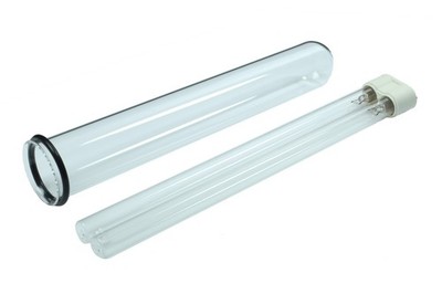 Quarzglas Bördelr. (2014) Oase Bitron 55 C  + Philips 55 Watt UVC Leuchtmittel