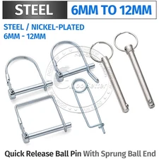 Diameter 6mm 8mm 10mm 12mm Steel Quick Release Ball Pin with Sprung Ball End