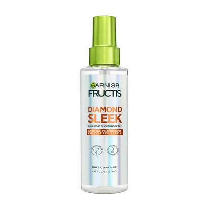 Garnier Fructis Diamond Sleek Hair Shine Spray, Frizz Control and Heat Protectan
