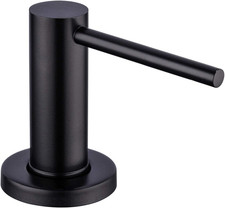 Matte Black Kitchen Sink Soap Dispenser Countertop Pump Hand Lotion Built in Bo