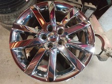 18x8 Aluminum Wheel Rim,  10 Spoke Chrome Clad from 2013 EDGE  12662602