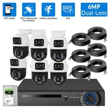 KERUI HD 6MP POE Smart Security PTZ Camera System H.265 8CH Surveillance Kit