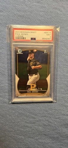 Paul Skenes (1st Bowman Chrome)..PSA-9 Mint..2022 Bowman Baseball Draft Chrome