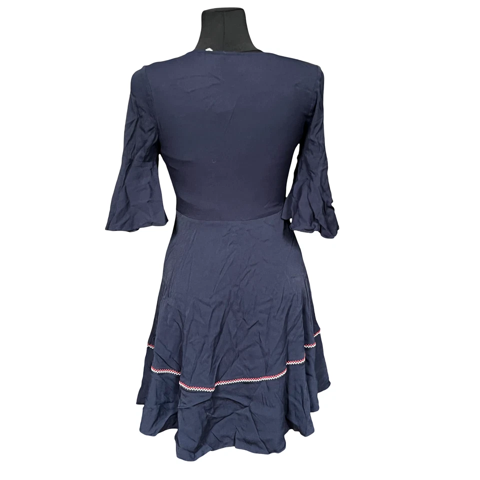 Tommy Hilfiger Robe Au-Dessus Du Genou Élégante Confortable Bleu Marine 36 - Photo 3/4