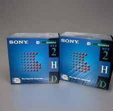 Sony MFD 2HD 3.5" Micro Floppy Disk IBM Formatted 10pack Lot Of 2 New Sealed