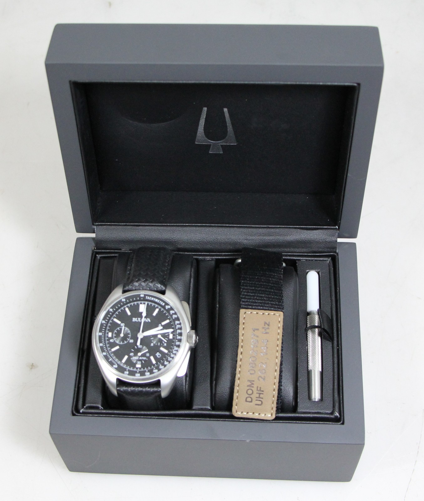 Bulova Men's 45MM Lunar Pilot Chrono Watch with Box 96B251 | eBay