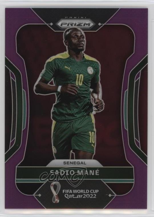 2022 Panini Prizm World Cup Qatar Purple Prizm 167/199 Sadio Mane #252 14tf