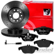 brembo SPORT BREMSSCHEIBEN + BELÄGE HINTEN für MERCEDES C-KLASSE W/S204 A/C207